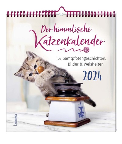 Der himmlische Katzenkalender 2024