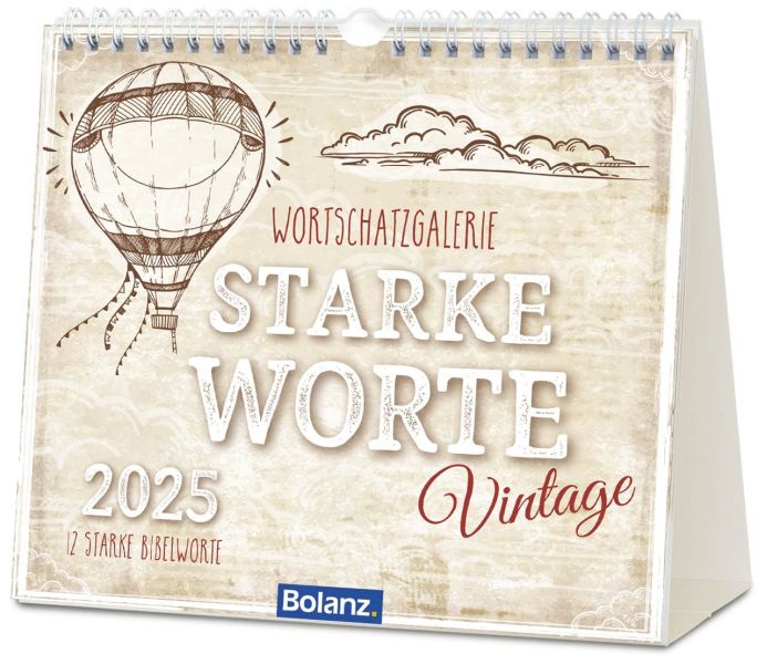 Starke Worte 2025 - Vintage - Tischkalender