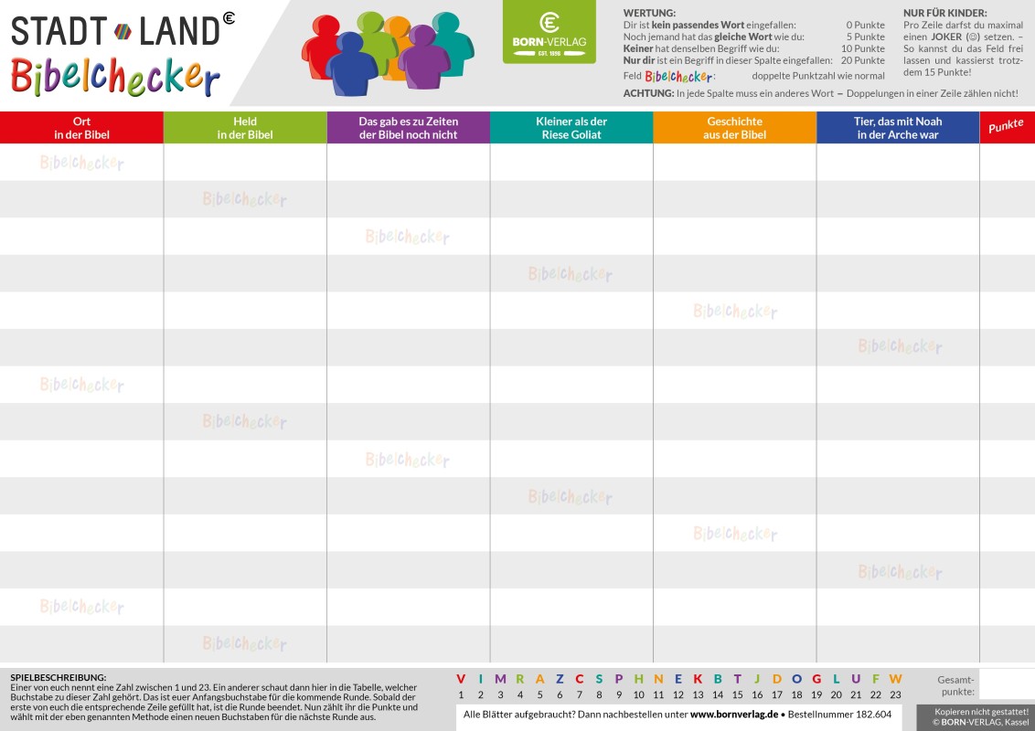 Stadt - Land - Bibelchecker