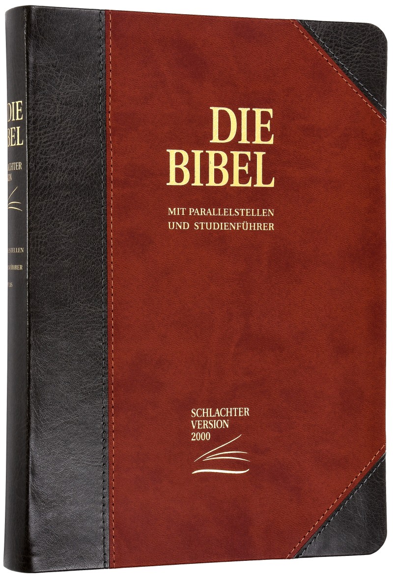 Die Bibel – Schlachter 2000 – Standardausgabe (PU-Einband, grau/braun)