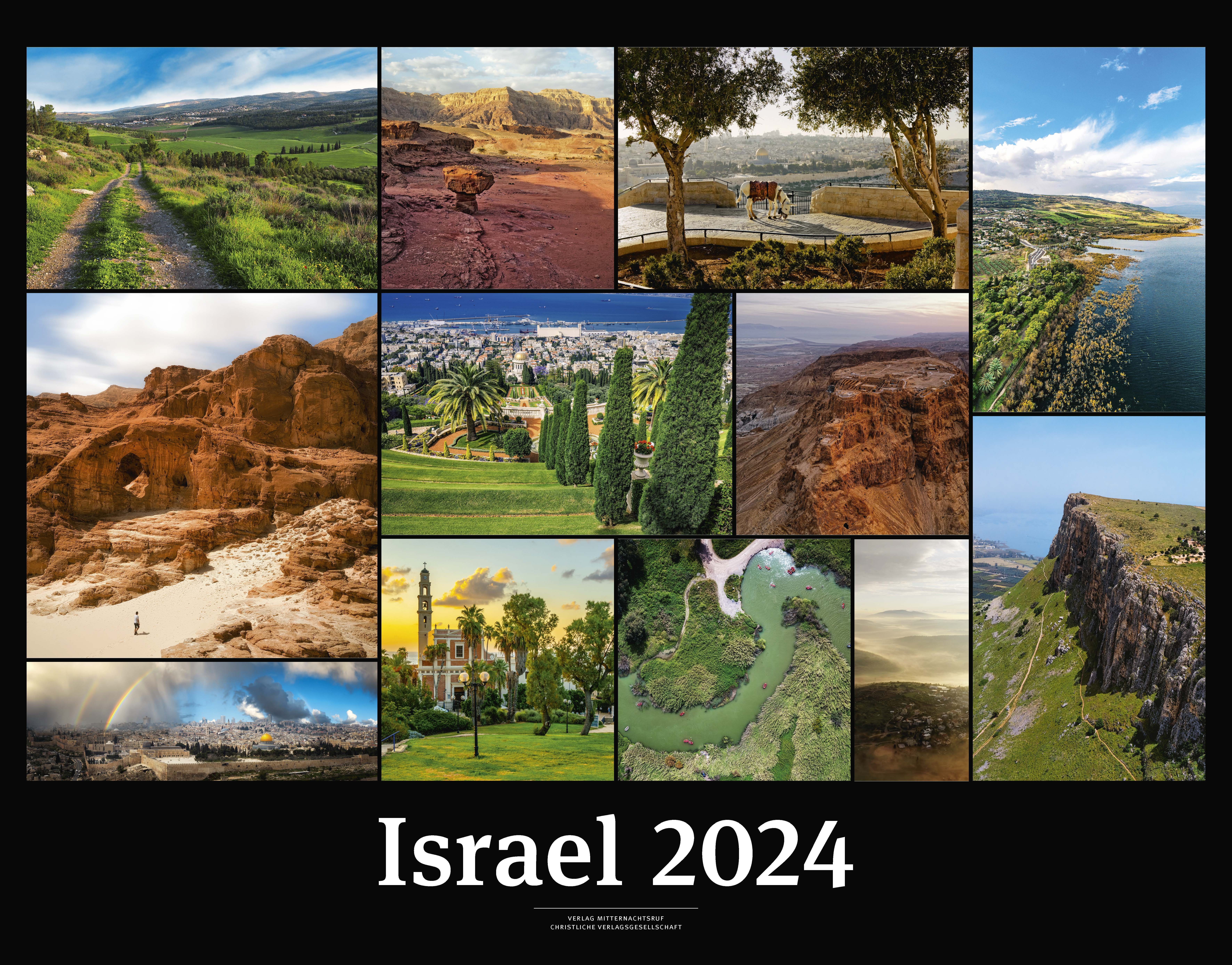 Israelkalender - Black Version 2024