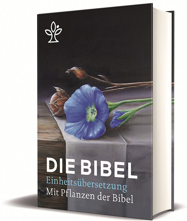 Die Bibel mit Bildern von biblischen Pflanzen