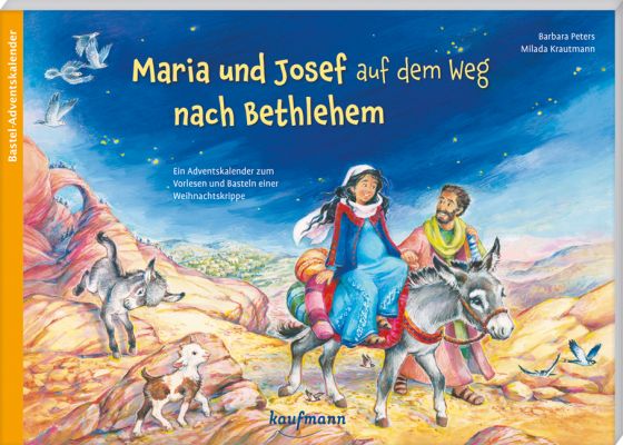 Maria und Josef auf dem Weg nach Bethlehem