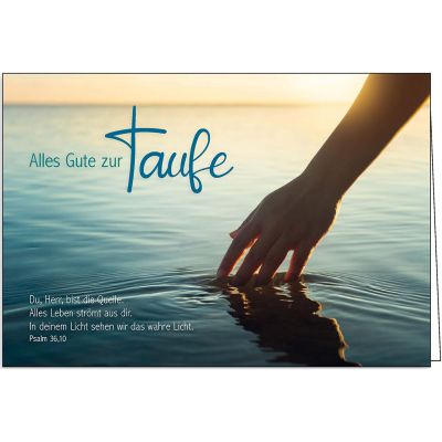 Faltkarte: Alles Gute zur Taufe