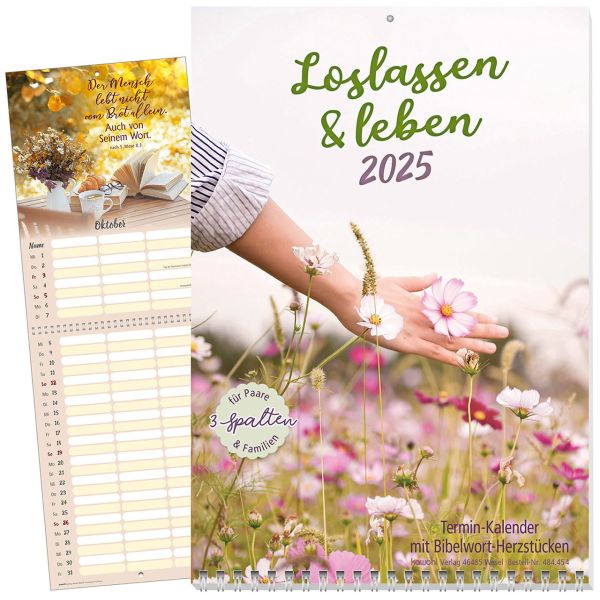 Loslassen & leben 2025 - Wandkalender