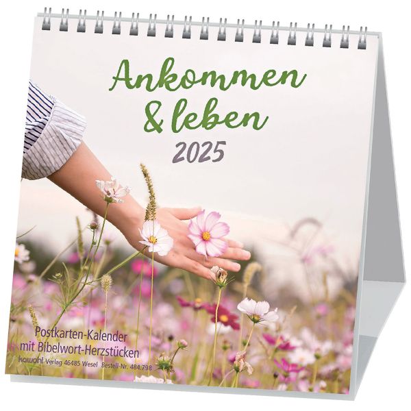 Ankommen & leben 2025 - Postkartenkalender