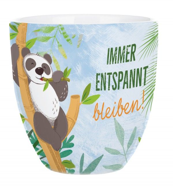 Tasse Panda: Immer entspannt bleiben!