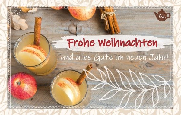 Teekarte - Frohe Weihnachten