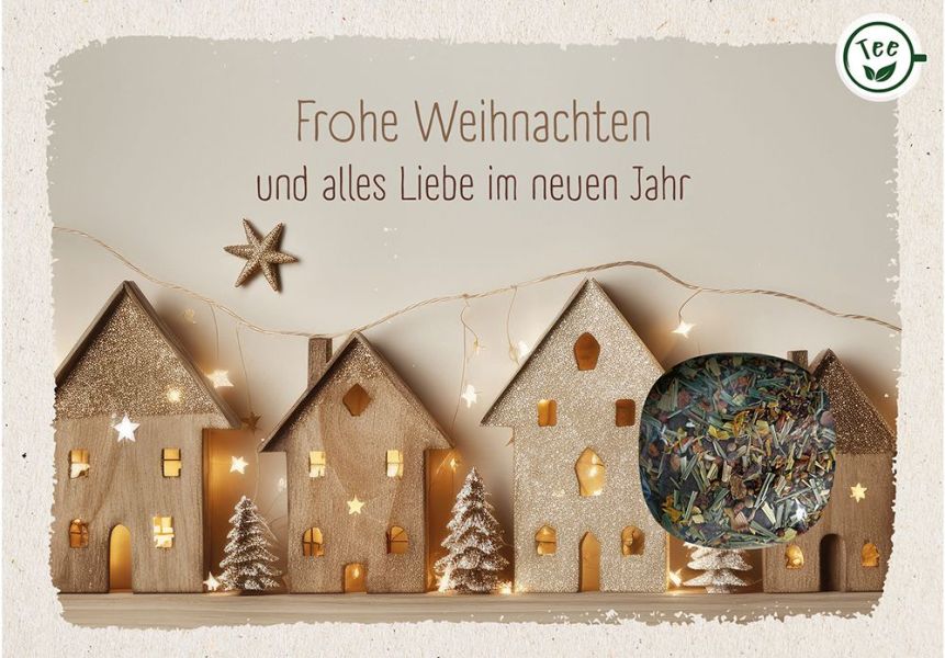 Teekarte - Frohe Weihnachten