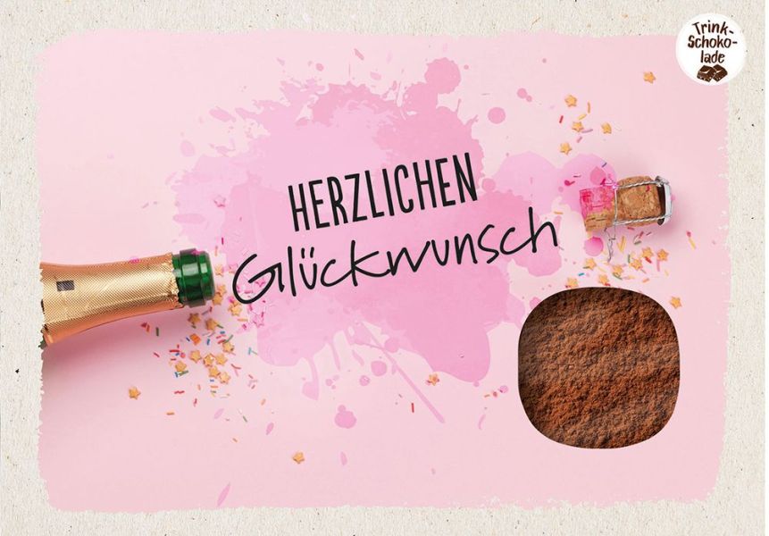 Schokokarte - Herzlichen Glückwunsch