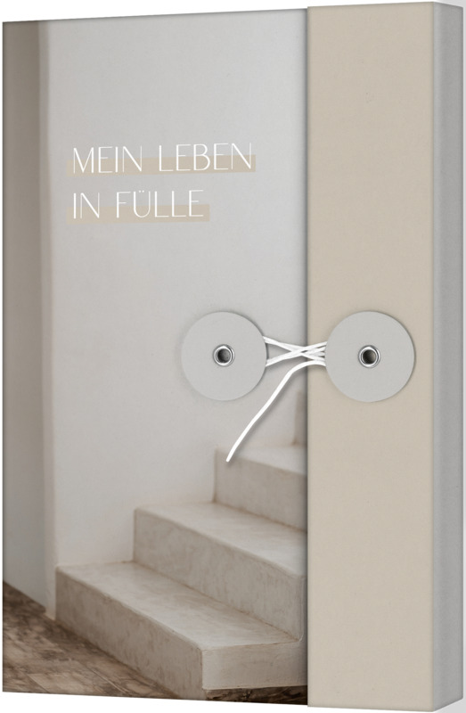 Notizbuch mit Knopf - Mein Leben in Fülle