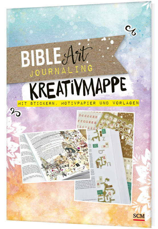 Bible Art Journaling. Kreativmappe mit Stickern, Motivpapier und Vorlagen