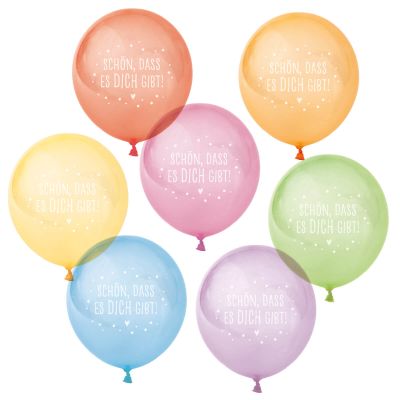 Luftballons 10 Ex. 'Schön, dass es dich gibt'