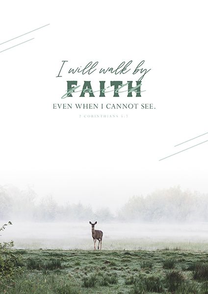 Poster: Walk by faith - DIN A3