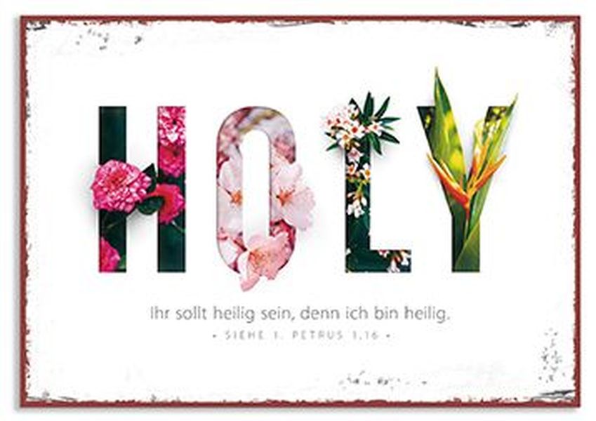 Metallschild klein - Holy