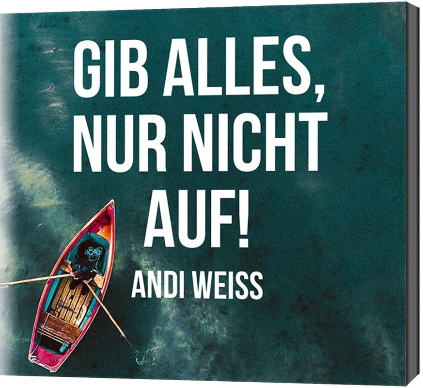 Gib alles, nur nicht auf!