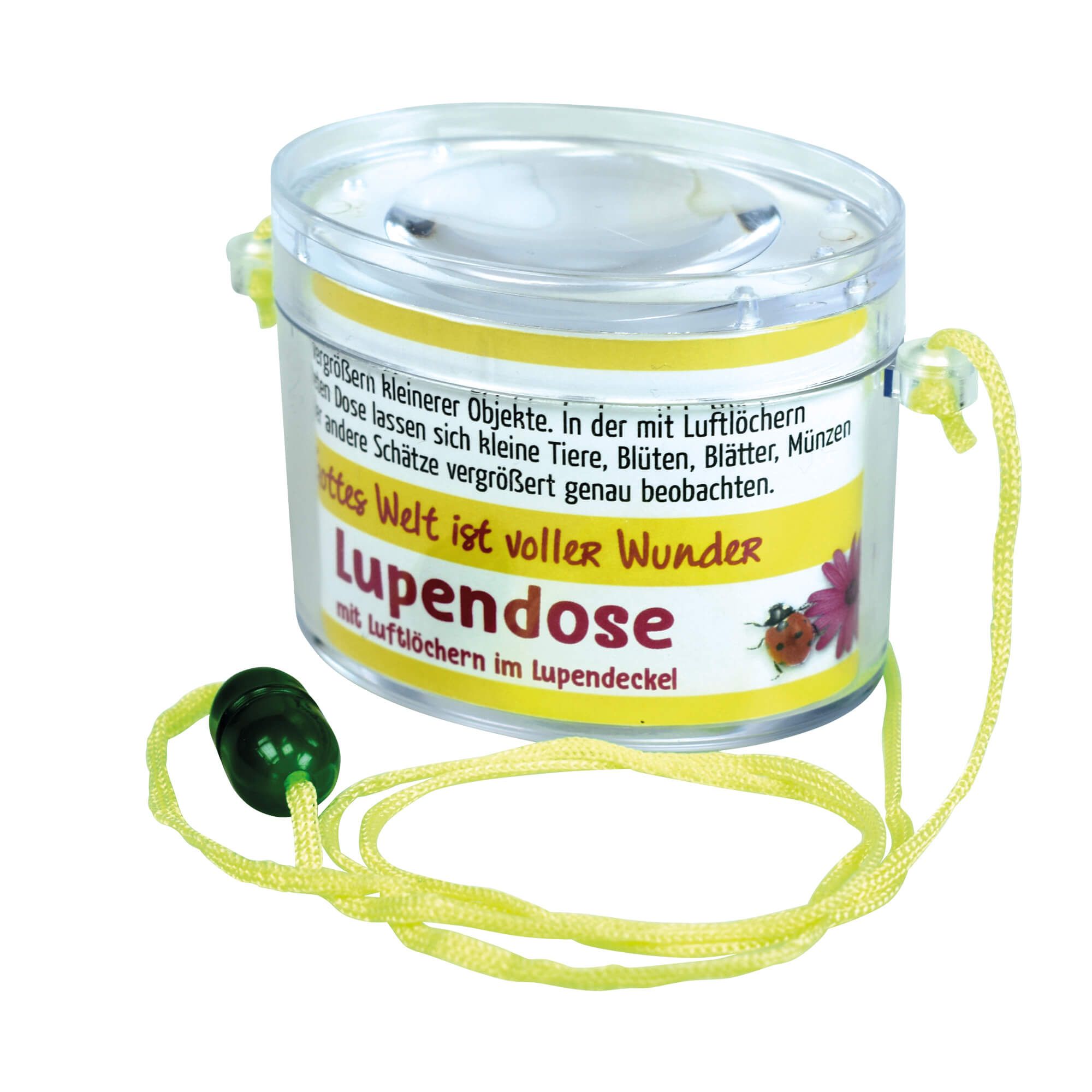 Lupendose oval - neon gelb